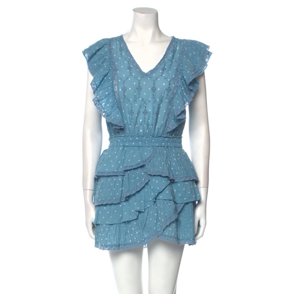 Blue Loveshackfancy Mini Dress